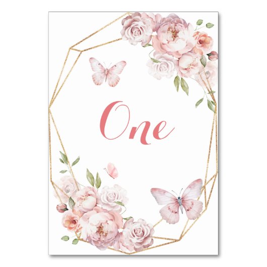 Elegant Goud Roze Geometrisch Bloemen Mis Quince Kaart (Achterkant)