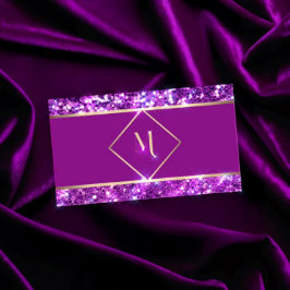 Elegant Goud & Roze Glitter Modern Visitekaartje