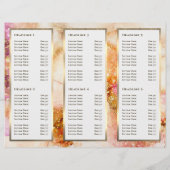 Elegant Goud Roze Waterverf Faux Folie Brochure (Achterkant)