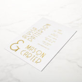 Elegant goud save the date bruiloft folie uitnodiging (Gedraaid)
