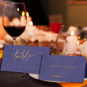 Elegant Goud Script Emerald Paarse bruiloft Plaatskaartje