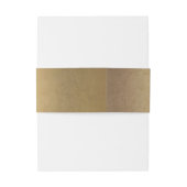 Elegant Goud Script Monogram Glanzend Goud Bruilof Uitnodigingen Wikkel (Achterkant Voorbeeld)