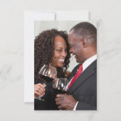 Elegant Goud Script Mr. & Mrs Wedding Foto Rood Bedankkaart (Achterkant)