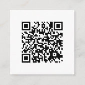 Elegant Goud Script QR Code Bruiloft Details Informatiekaartje (Achterkant)