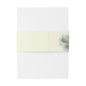 Elegant Goud Script Wit Rose Dubbel Lijst Uitnodigingen Wikkel (Achterkant Voorbeeld)