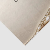 Elegant goud sierlijk bloemen tissuepapier (Detail)