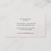 Elegant Goud Slangenhuid Bruin Linnen Kijk Classy Visitekaartje (Achterkant)