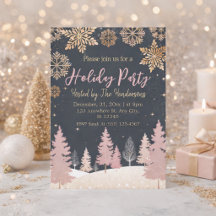 Elegant goud sneeuw zacht roze feestelijke party