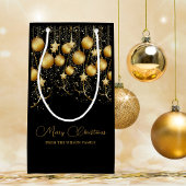 Elegant Goud Sparkle Kerstmis Partij Bauble Klein Cadeauzakje