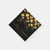 Elegant Goud Sparkle Kerstmis Partij Bauble Servet (Hoek)
