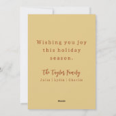 Elegant Goud Sparkle Rendier Vrolijk Kerstfeest Feestdagenkaart (Achterkant)