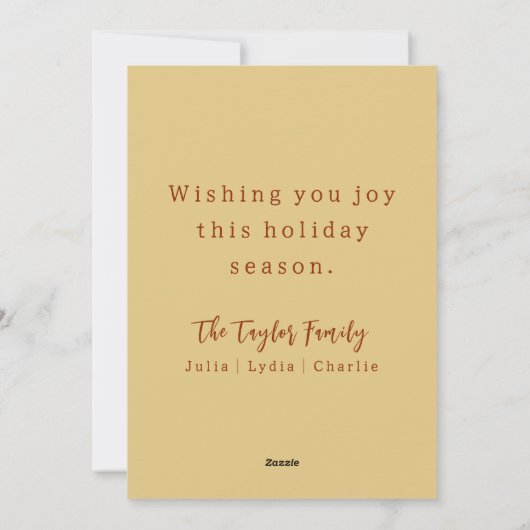 Elegant Goud Sparkle Rendier Vrolijk Kerstfeest Feestdagenkaart (Achterkant)