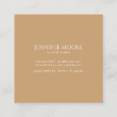 Elegant Goud Sparkly Disco Ball Custom Vierkante Visitekaartje (Achterkant)