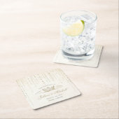 Elegant Goud Sprookje Kroon Bruiloft Kartonnen Onderzetters (Insitu)