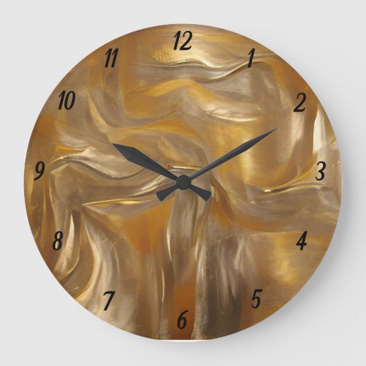 Elegant Goud Stijlvol Grote Klok (Voorkant)