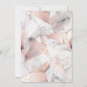 Elegant Goud Tiara, Roos Goud Geometrisch Marmer Kaart (Achterkant)