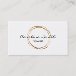 Elegant, goud, tweeslachtig Visitekaartje