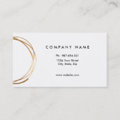 Elegant, goud, tweeslachtig Visitekaartje (Achterkant)