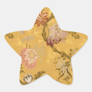 elegant goud Victoriaans vogelpatroon Ster Sticker