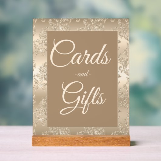 Elegant Goud  Vrijgezellenfeest Kaarten Geschenken Acryl Bord (Neutraal)