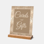 Elegant Goud  Vrijgezellenfeest Kaarten Geschenken Acryl Bord (Hoek)