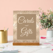 Elegant Goud  Vrijgezellenfeest Kaarten Geschenken Acryl Bord (Huwelijk)