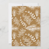 Elegant goud Vrolijk Kerstfeest Traditioneel Feestdagenkaart (Achterkant)