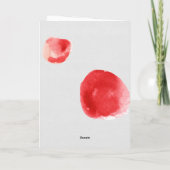 Elegant Goud Waterverf Vrolijk Kerstfeest Notitiekaartje (Achterkant)