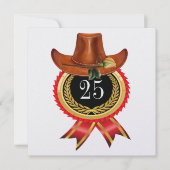 Elegant Goud Western Uitnodiging (Voorkant)