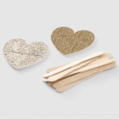 Elegant goud wit chique damast handwaaier (Niet-gemonteerd)