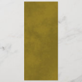 Elegant Goud & Wit Downloadbaar Trouwmenu Kaart (Achterkant)