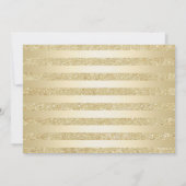 Elegant Goud Wit Foto 50e Verjaardag Kaart (Achterkant)