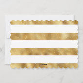 Elegant Goud Wit Foto Vrolijk Kerstfeest Kaart (Achterkant)