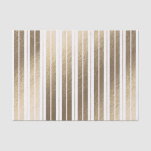 Elegant Goud Wit Gestreept Tissuepapier
