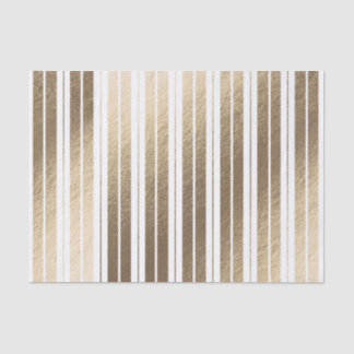 Elegant Goud Wit Gestreept Tissuepapier