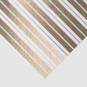 Elegant Goud Wit Gestreept Tissuepapier (Detail)