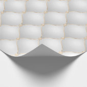 Elegant Goud Wit Glam Kerstmis Cadeaupapier (Hoek)