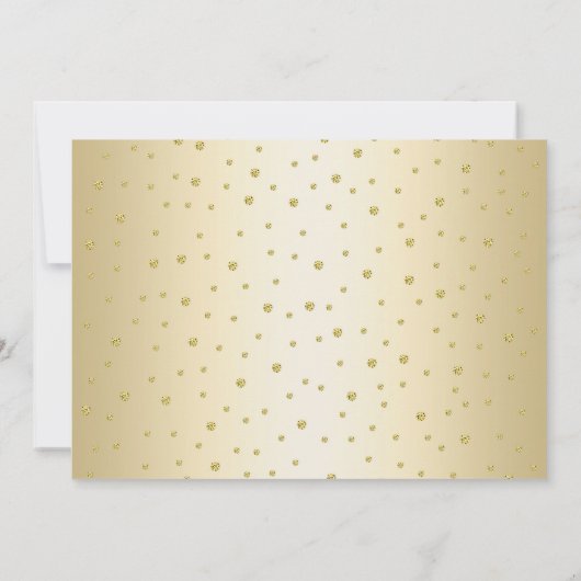 Elegant Goud Wit Koninklijk Blauw Foto 50ste Verja Kaart (Achterkant)