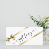 ELEGANT, GOUD, WIT, LINT BEDRIJFS CERTIFICAAT (Staand voorkant)