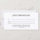 ELEGANT, GOUD, WIT, LINT BEDRIJFS CERTIFICAAT (Achterkant)