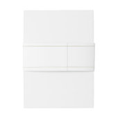 Elegant Goud & Wit Script bruiloft uitnodiging Uitnodigingen Wikkel (Achterkant Voorbeeld)