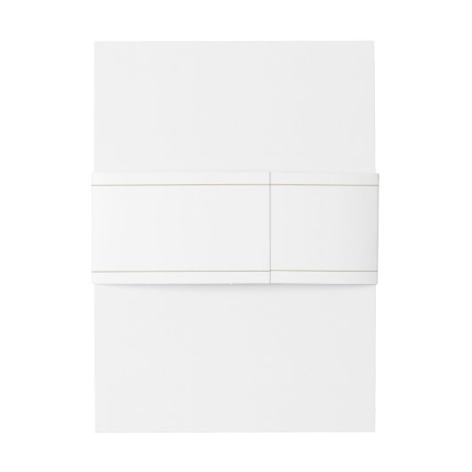 Elegant Goud & Wit Script bruiloft uitnodiging Uitnodigingen Wikkel (Achterkant Voorbeeld)