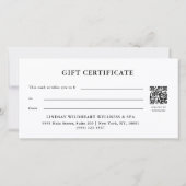 ELEGANT GOUD WITTE LINT Cadeaubon (Achterkant)