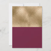 Elegant goud & zestien jaar oud met bruinkoolstof kaart (Achterkant)