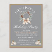 Elegant goud&zilver feest feestdagenkaart (Voorkant)