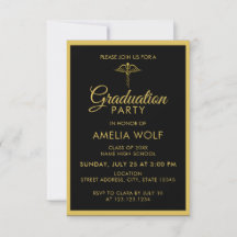Elegant Goud Zwart Apotheker Afstudeerfeest