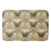 Elegant goud zwart art deco patroon badmat (Voorkant)