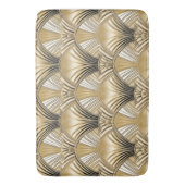 Elegant goud zwart art deco patroon badmat (Voorkant Verticaal)