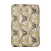 Elegant goud zwart art deco patroon badmat (Voorkant Verticaal)