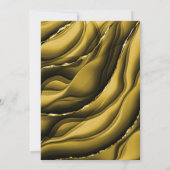 Elegant Goud Zwart Bloemen Border Bruiloft Kaart (Achterkant)